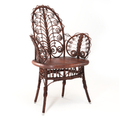 Victorian Wicker Parlor Chair