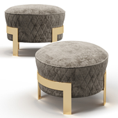 Cosmo Ottoman with metal legs
