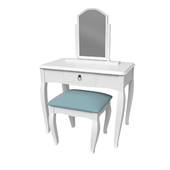 Dressing Table - Vintage Painted White Furniture