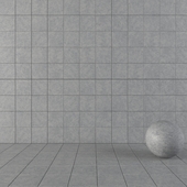 Concrete Wall Tiles Wind Grey Set 3