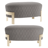 Cosmo Ottoman with metal legs 2