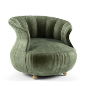 armchair green seat model 3dmax