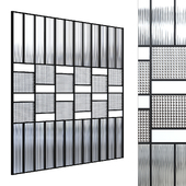 Glass partition 004. (4 sizes)
