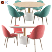 IOLA Chair & ILLO Table By Miniforms