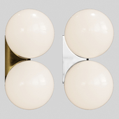 Brass Architectural Collection Double Sconce 150 by Michael Anastassiades