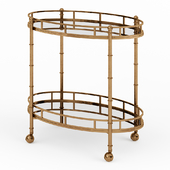 2 Tier Mirrored Serving Trolley
