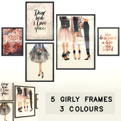 Girly frames set