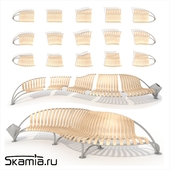 Модульная параметрическая скамейка Skamia
