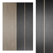 Slatted wall panel