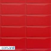 Плитка Cersanit Evolution красный рельеф 20x44 EVG412