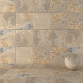 Stone Wall Tiles Kayah Autumn Set 1