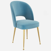 Swell Modern Upholstered Curved Dining Room Chair TOV