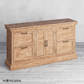 OM Dresser Replica with drawers and doors 3 sections Moonzana