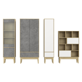 Furniture Collection Griton Gray / White No. 1 Cabinets