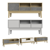 Furniture Collection Griton Gray / White No. 3 TV stands