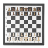 Magnetic chessboard on the wall