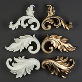 Baroque Ornament Flowers 02