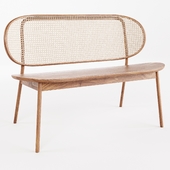 Cane Collection Rattan Bench Backrest