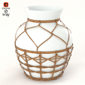 vase with jute detail