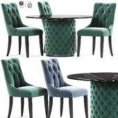 Preston Chesterfield Dining Table Chair Set