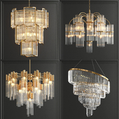 Collection of modern crystal chandeliers