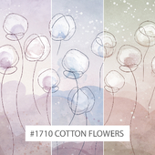 Creativille | Wallpapers | 1710 Cotton Flowers