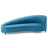 Hadriana curved armless sofa