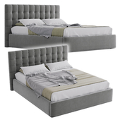 Modern gray bed