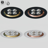 LED recessed ceiling spotlights