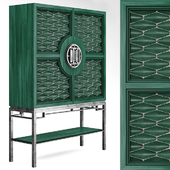 Green deco chest of drawer