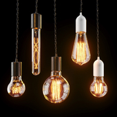 Edison lamps set