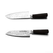 KNIFE SAMURA DAMASCUS SANTOKU SD-0094, 180 MM