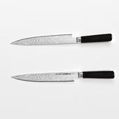 SAMURA DAMASCUS CUTTING KNIFE, 230 MM