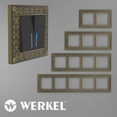 OM Metal frames for sockets and switches Werkel Antik Bronze