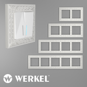 OM Metal frames for sockets and switches Werkel Antik Pearl