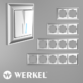 OM Plastic frames for sockets and switches Werkel Fiore Silver