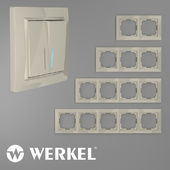 ОМ Plastic frames for sockets and switches Werkel Snabb Basic Ivory