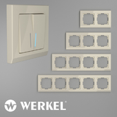 OM Plastic frames for sockets and switches Werkel Stark Ivory
