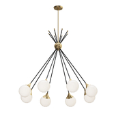 Eight-Glass Stilnovo Globe Chandelier