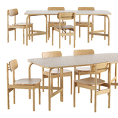 Vester chair & Aldus table by Skagerak