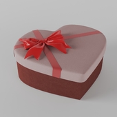 Подарочная коробка в форме сердца