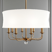 Zoe Eight-Light Brass Chandelier