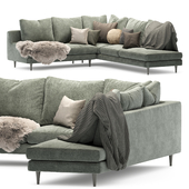Roche Bobois sofa L green _04