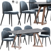 Chip Strip Dining Chair Table