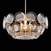 Glass disk chandelier