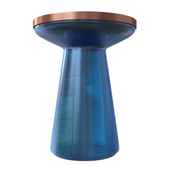 Glass table Blue Mush