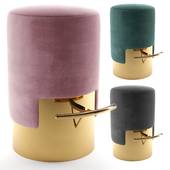 Bar stool pouf ELLA BAR STOOL Versmissen Loft Concept