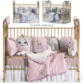 Incy Interiors ELLIE COT - ROSE GOLD bed