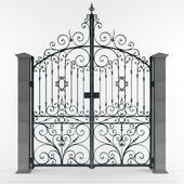 Wrought Iron Door Gate 02