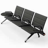 Poltrona Frau Flair Airport Seating System Black